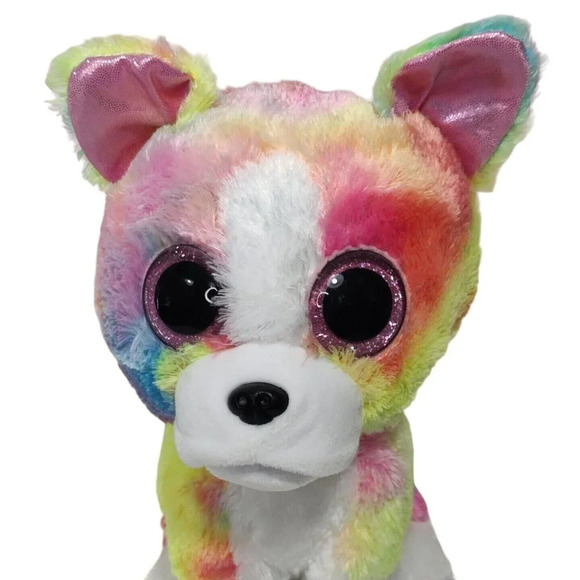TySilk Isla Beanie Boo Bulldog Dog Plush Stuffed Animal Tie Dye 2017 9" FLAW - Picture 2 of 9